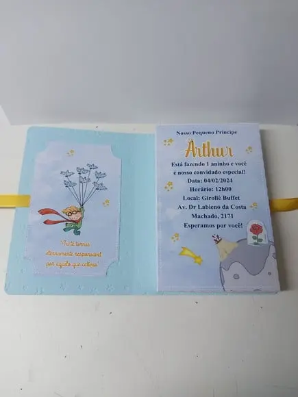 Convite Livro Pequeno Principe