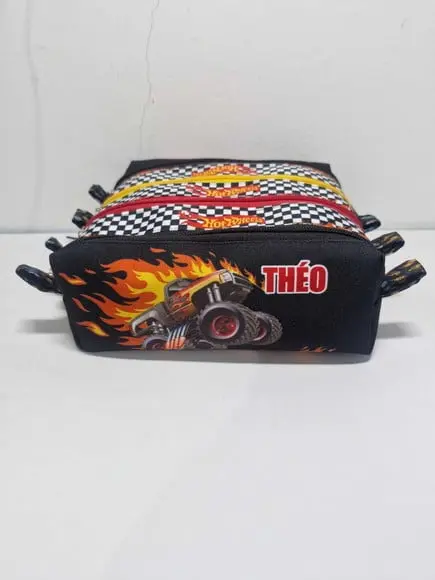 Estojo 4 Divisórias Hot Wheels 2