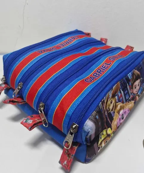 Estojo 4 Divisórias Patrulha Canina
