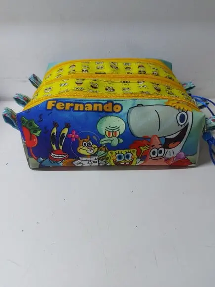 Estojo Triplo Bob Esponja
