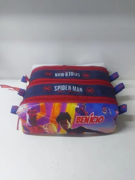 Estojo Triplo Homem Aranha Miles Morales