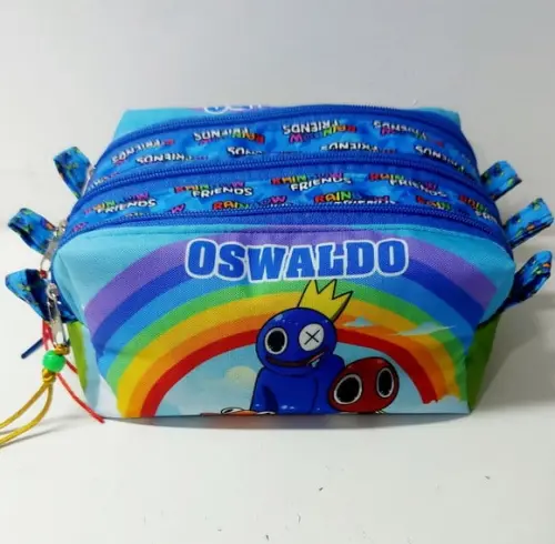 Estojo Triplo Rainbow Friends