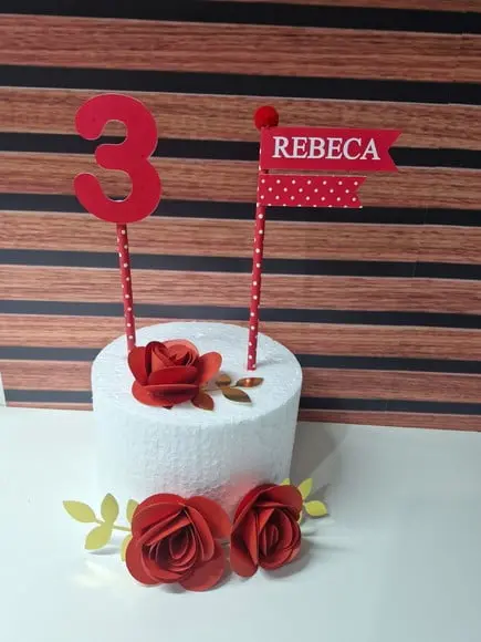 Kit Body Mesversario + Topper Cake