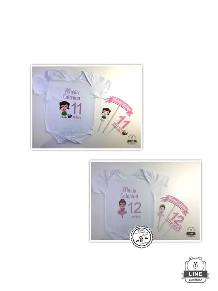 Kit Body Mesversario + Topper Cake