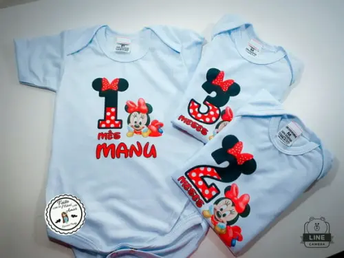 Kit body mesversario Minnie