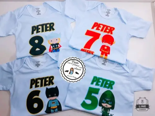 Kit Body Mesversario Super Herois