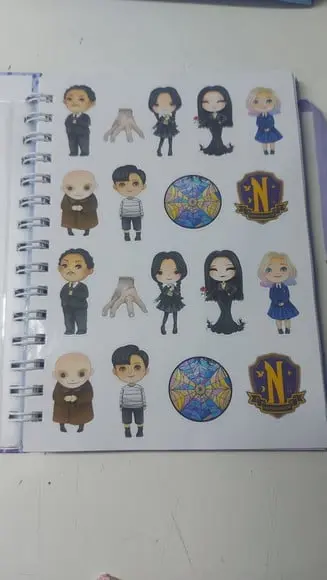Kit Caderno Wandinha