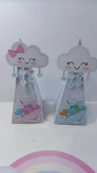 Kit Festa Chá Revelação Chuva de Amor