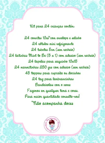 Kit festa escolar