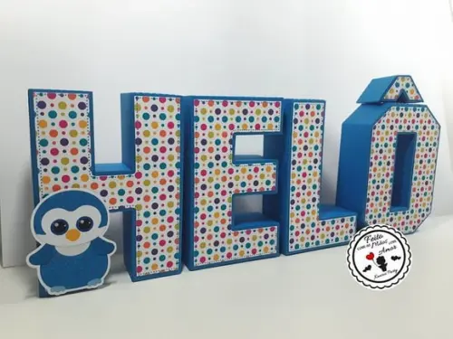 Letras 3d Beanie Boo