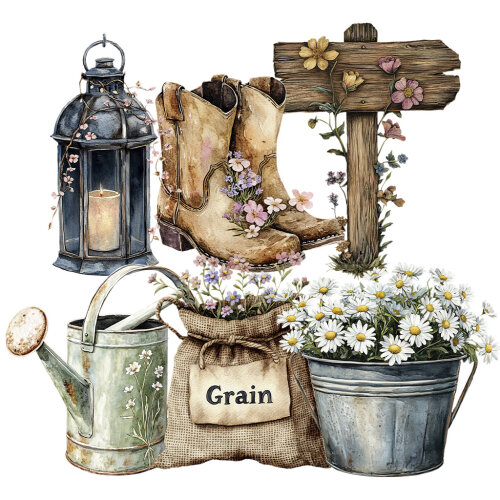 20 Cliparts Fazenda Encantada PNG Fundo Transparente
