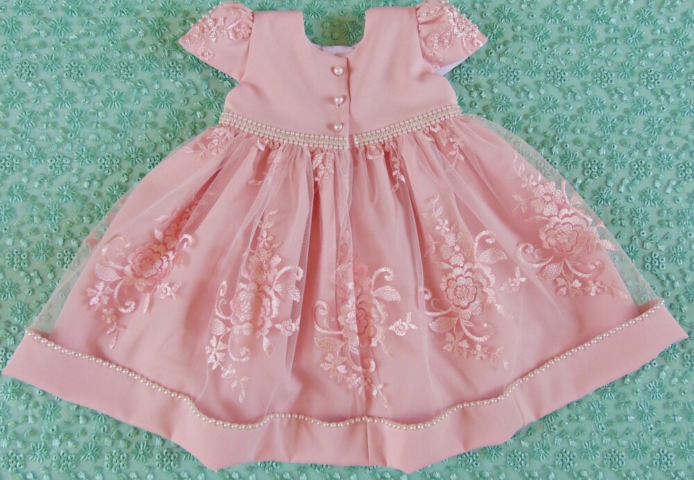Vestido infantil de festa  luxo para bebê menina.