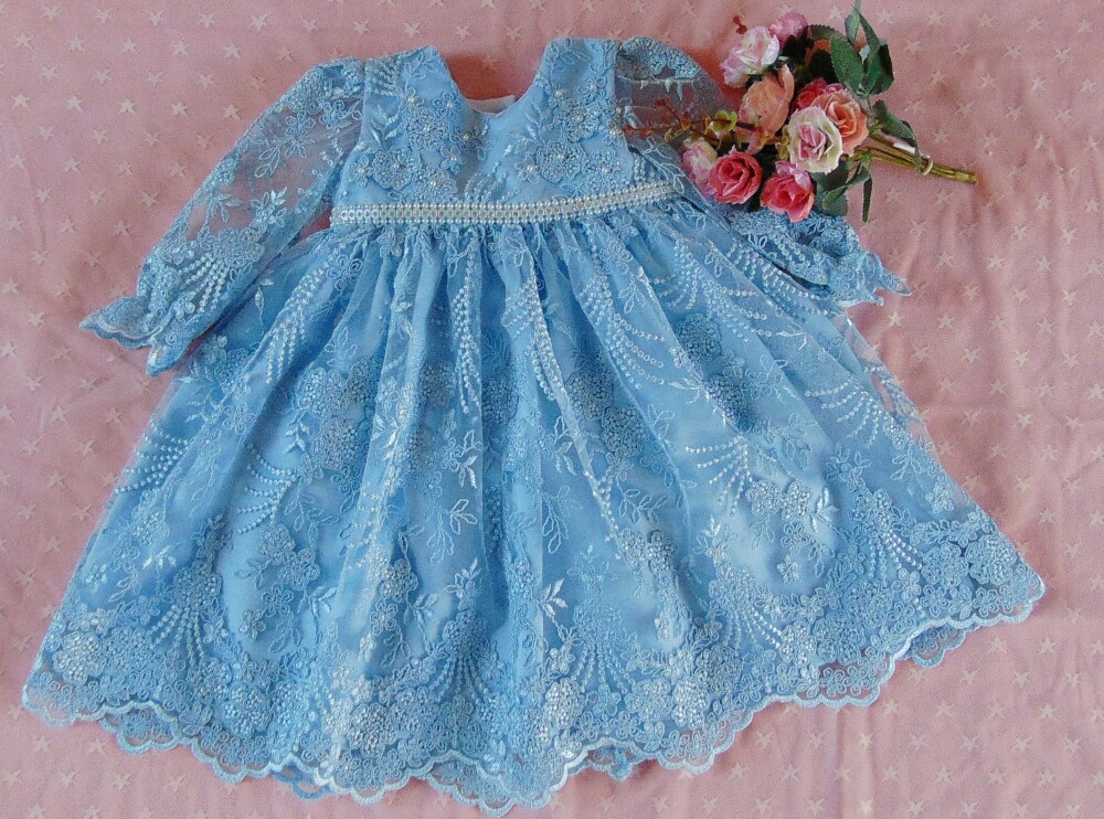 Vestido infantil de festa para bebê menina