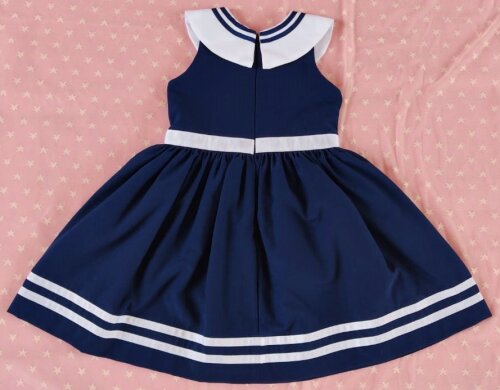 Vestido infantil marinheira para bebê menina com calcinha.