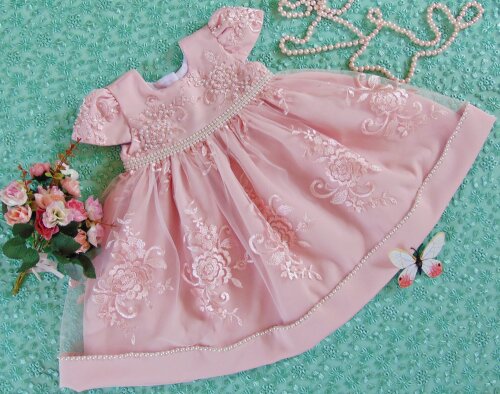 Vestido infantil de festa  luxo para bebê menina.