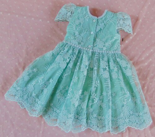 Vestido infantil de festa  luxo para bebê menina em renda