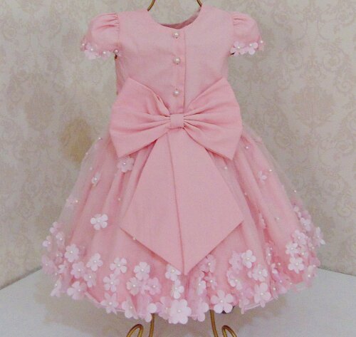 Vestido infantil jardim encantado ou festa para bebê menina com 
