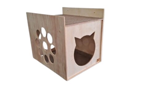 Nicho para Gato-casinha em Madeira