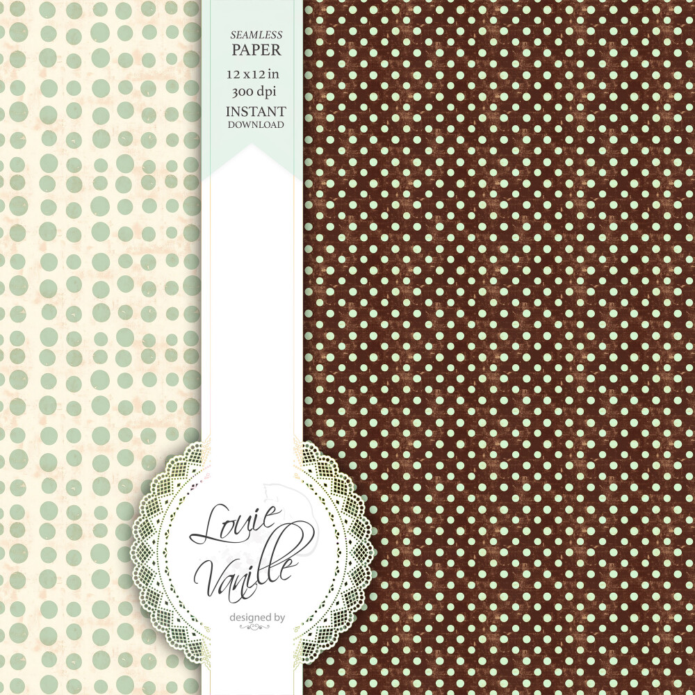 Kit Chocolate com Hortelã Papéis Digitais Seamless (Sem Emenda)
