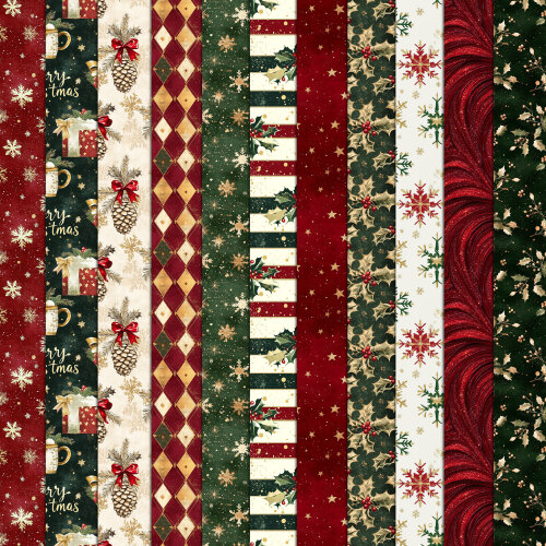 Kit Natal Vintage 100 Papéis Digitais Seamless (Sem Emenda)