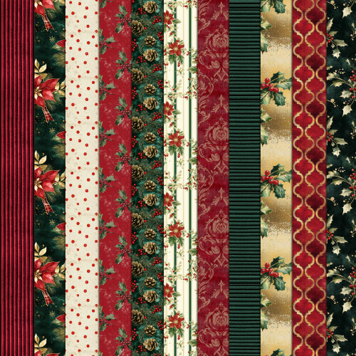 Kit Natal Vintage 100 Papéis Digitais Seamless (Sem Emenda)
