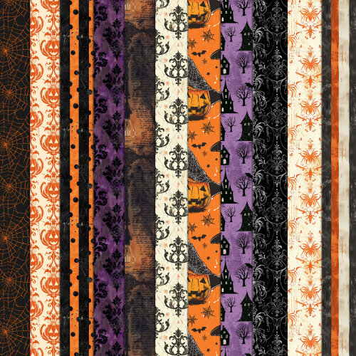 Halloween Vintage 100 Papéis Digitais Seamless (Sem Emenda)
