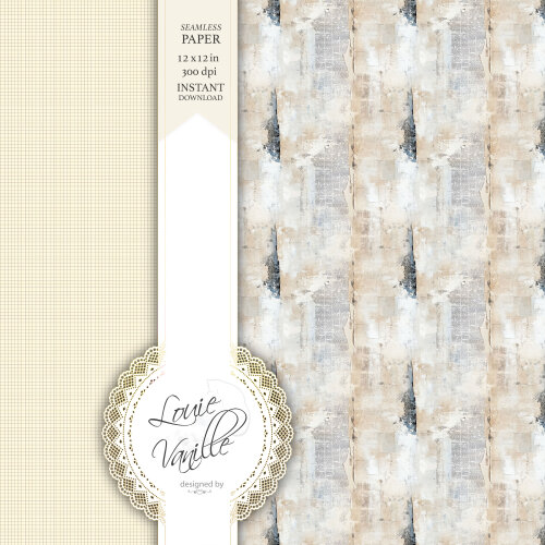 Kit Fundo Bege Vintage Papéis Digitais Seamless (Sem Emenda)