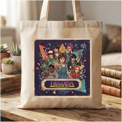 kit 10 Mini Ecobag Personalizada para lembrancinhas 20x20 cm
