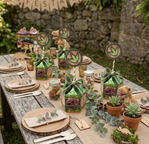 Kit 10 Centro de mesa -Tema Dinossauro Real (Estilo Compre e Monte) - Cópia - Cópia - Cópia - Cópia