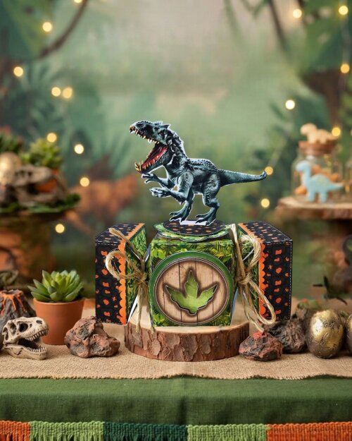 Kit 10 Caixinhas Bala Tema Dinossauro Real (Estilo Compre e Monte) - Cópia - Cópia - Cópia
