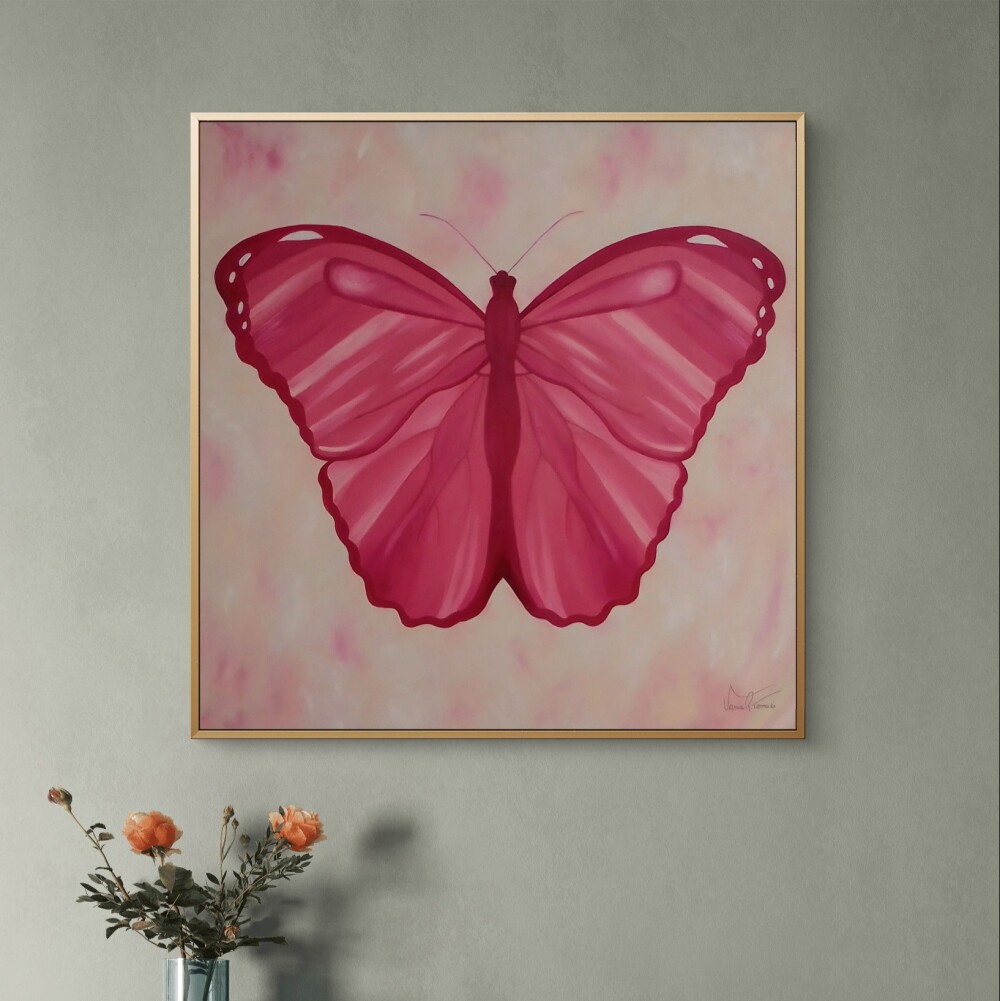 Quadro O Voo da Borboleta Pintura a óleo