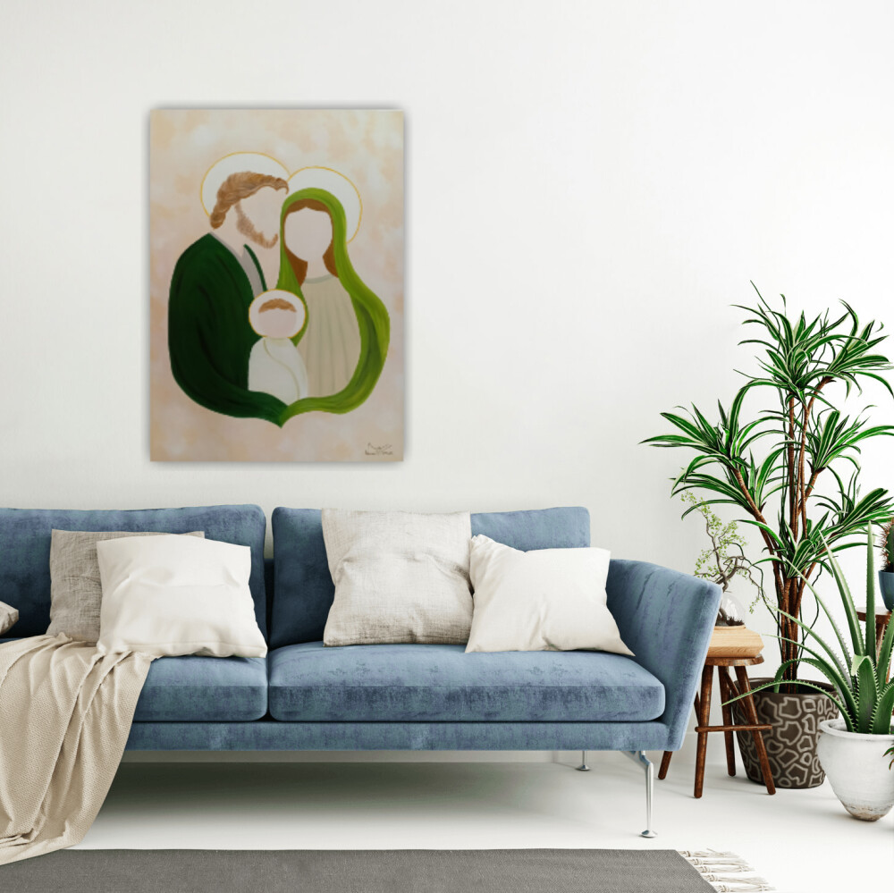 Quadro Sagrada Família Pintura a óleo