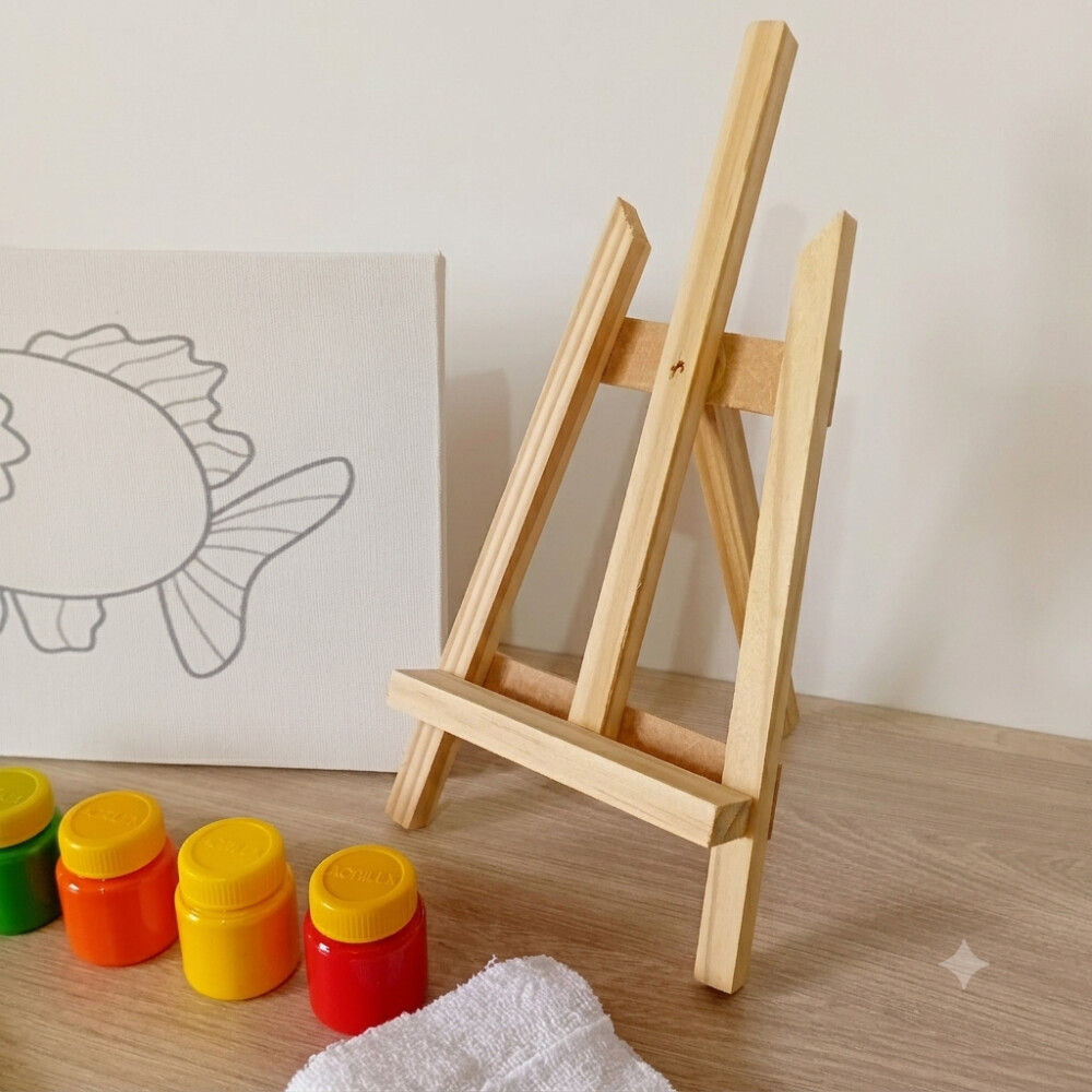 Kit de Pintura – Caixa Box Presente - tela peixinho