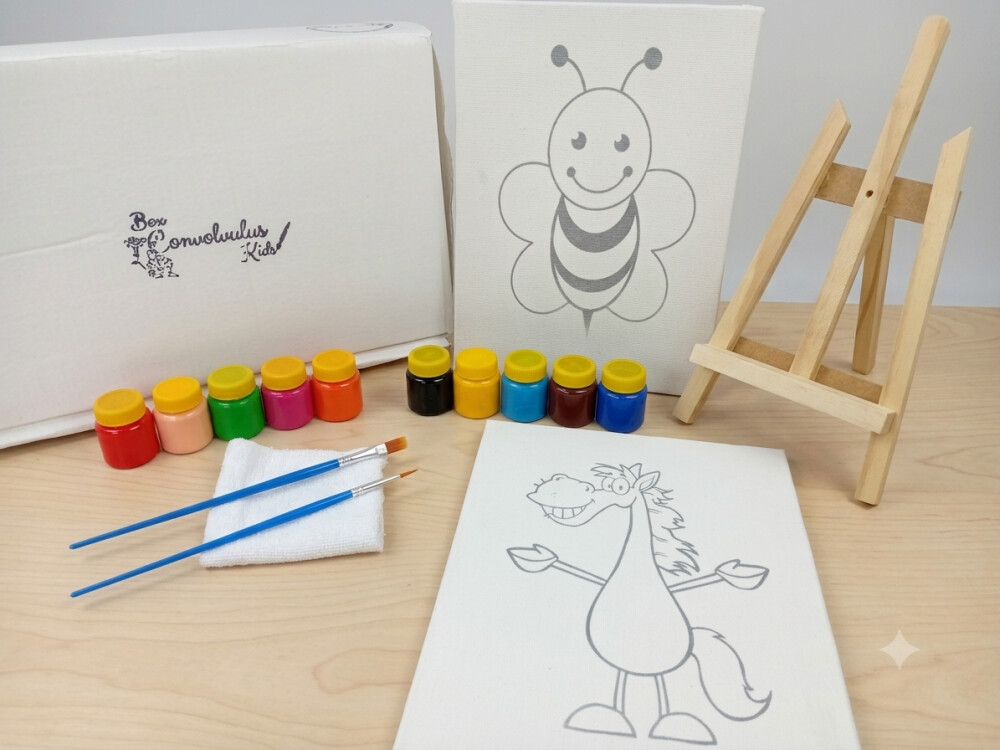 Kit de Pintura – Caixa Box Presente - abelhinha e cavalinho