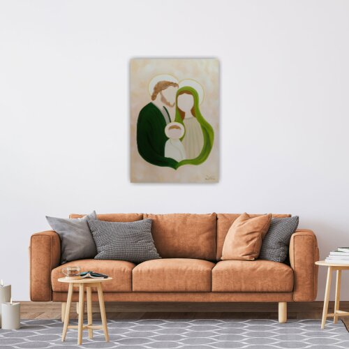 Quadro Sagrada Família Pintura a óleo