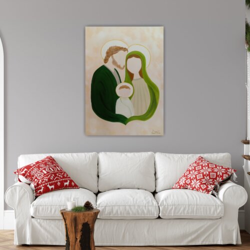 Quadro Sagrada Família Pintura a óleo