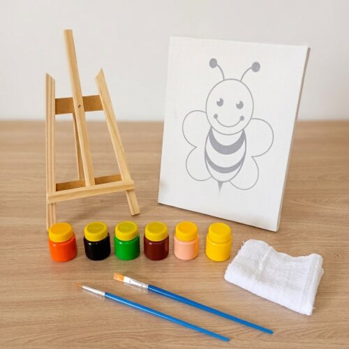 Kit de Pintura – Caixa Box Presente - tela abelhinha