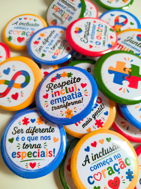 Cartela de Bottons – Diversidade, Respeito e Inclusão