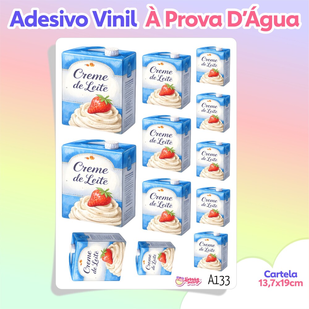 Adesivos para Caderno de Receitas Vinil à Prova D’Água Planne