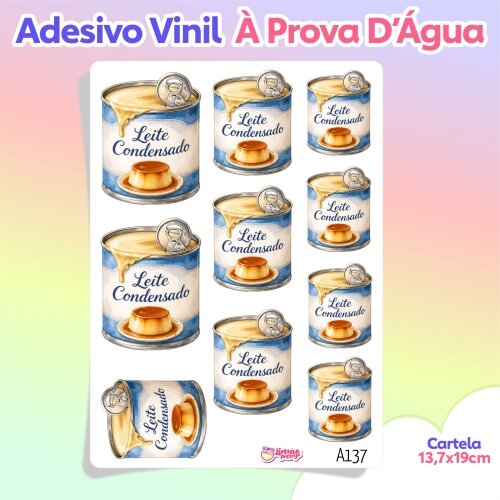Adesivos para Caderno de Receitas Vinil à Prova D’Água Planne