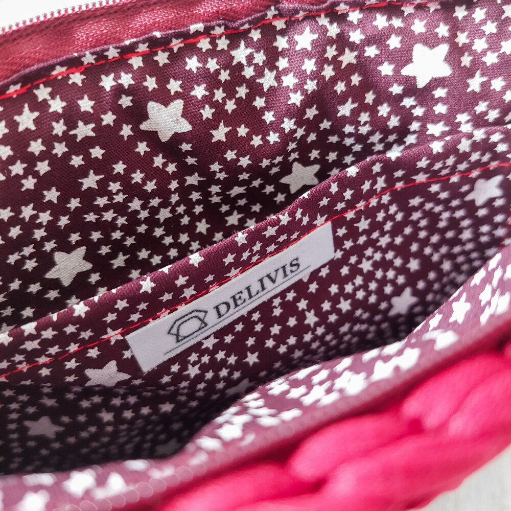 Bolsa de mão de crochê estrela