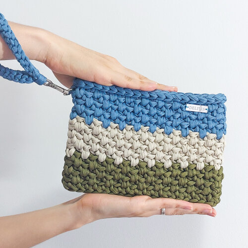 Bolsa de mão de crochê Horizonte