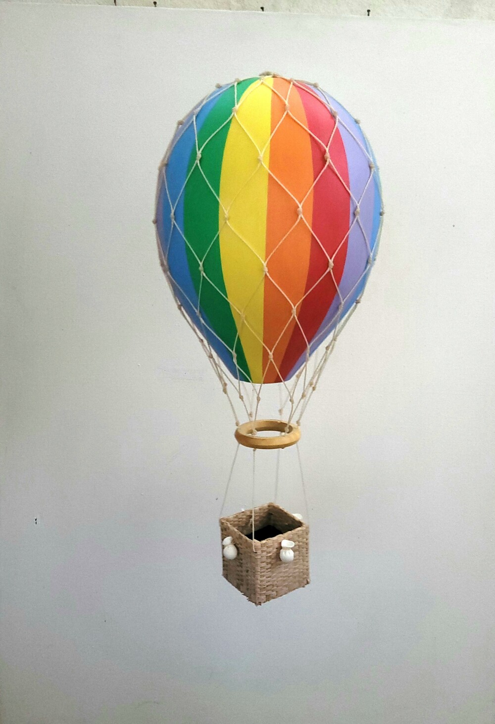 Balão com redinha Tam M tons de azul