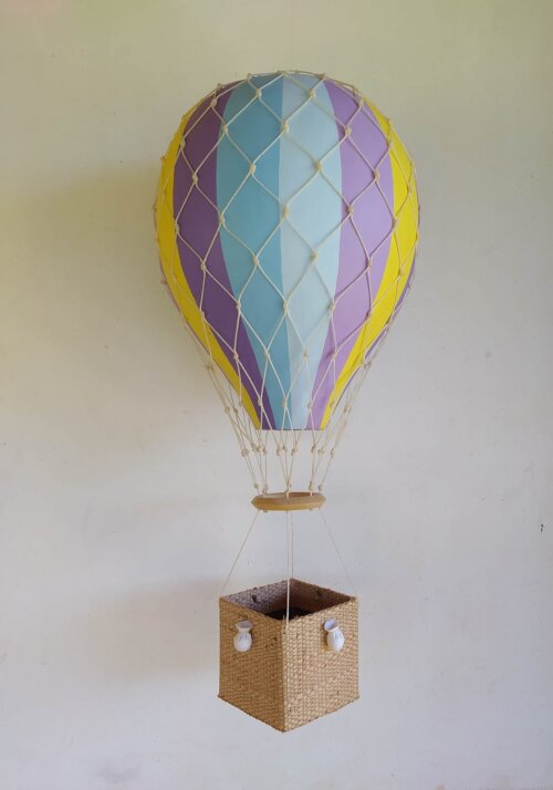 Balão com redinha Tam M tons de azul