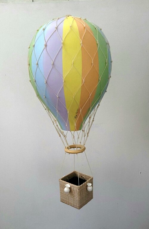 Balão com redinha Tam M tons de azul