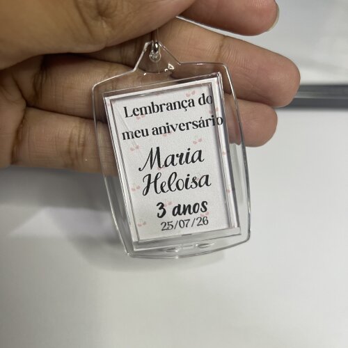 Chaveiro Personalizado 3x4