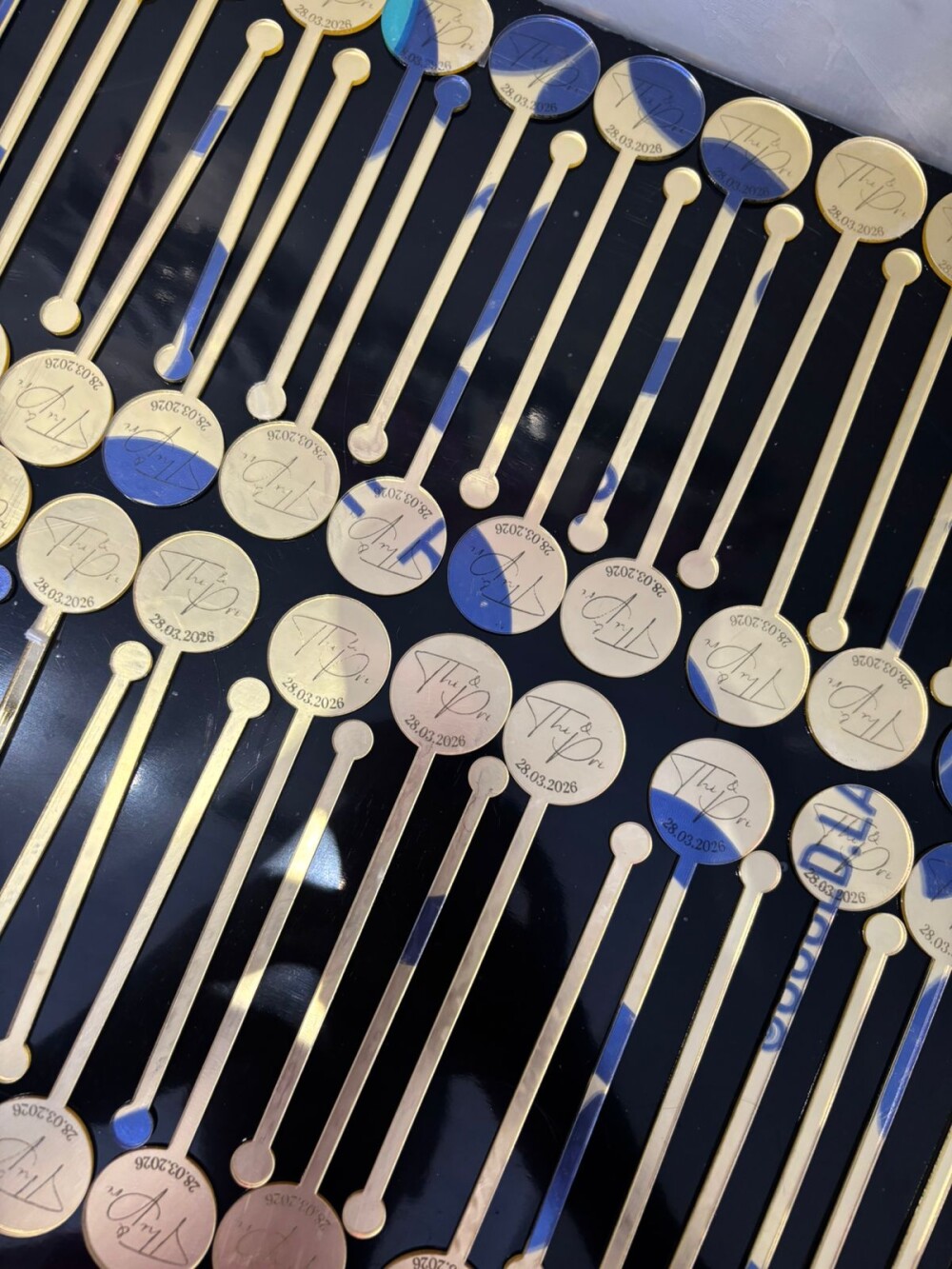 Mexedor de Drinks (Stirrer) Personalizado em Acrílico Espelhado