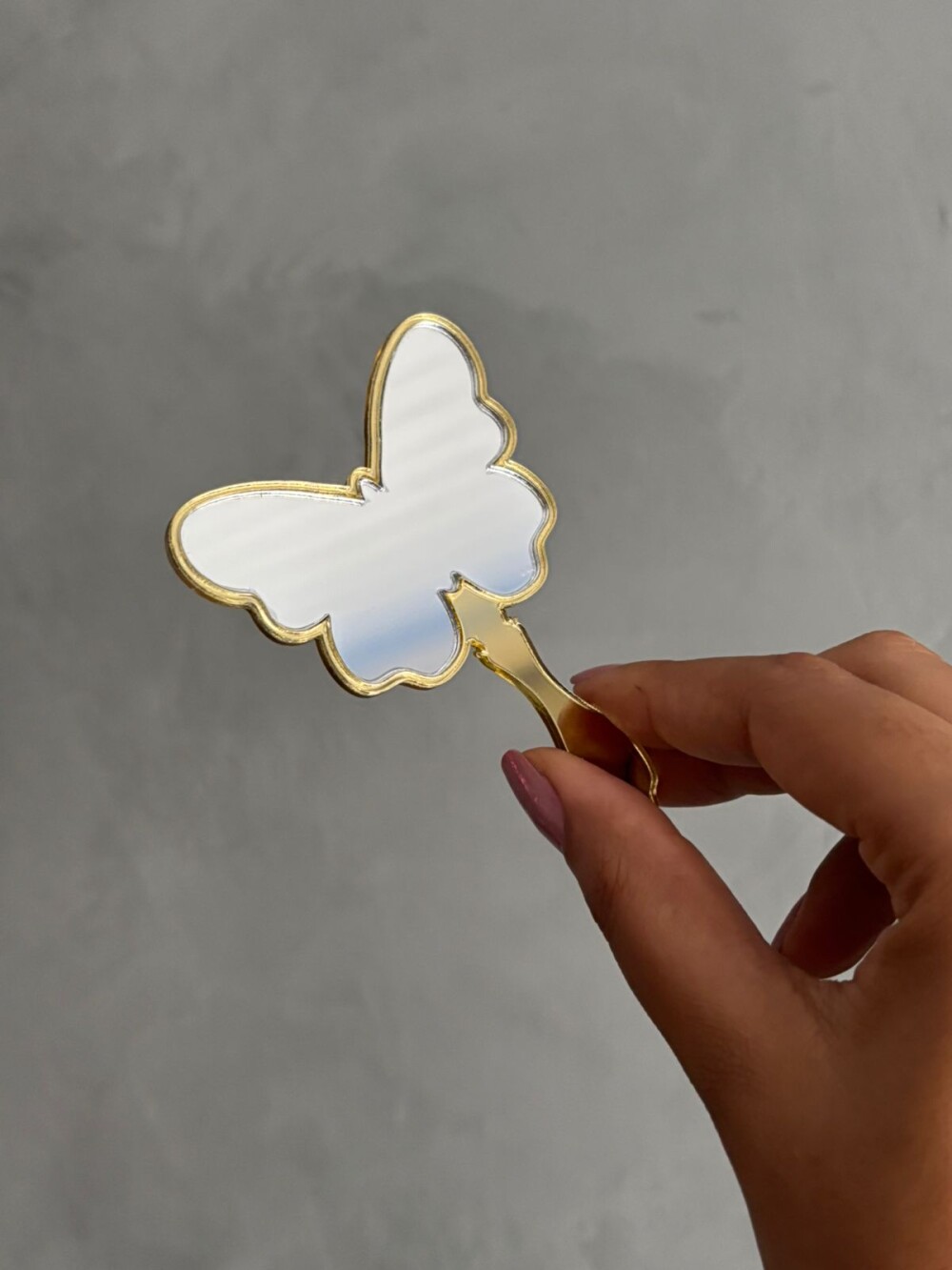 Mini Espelho de Mão Borboleta Personalizado - Brinde Exclusivo p