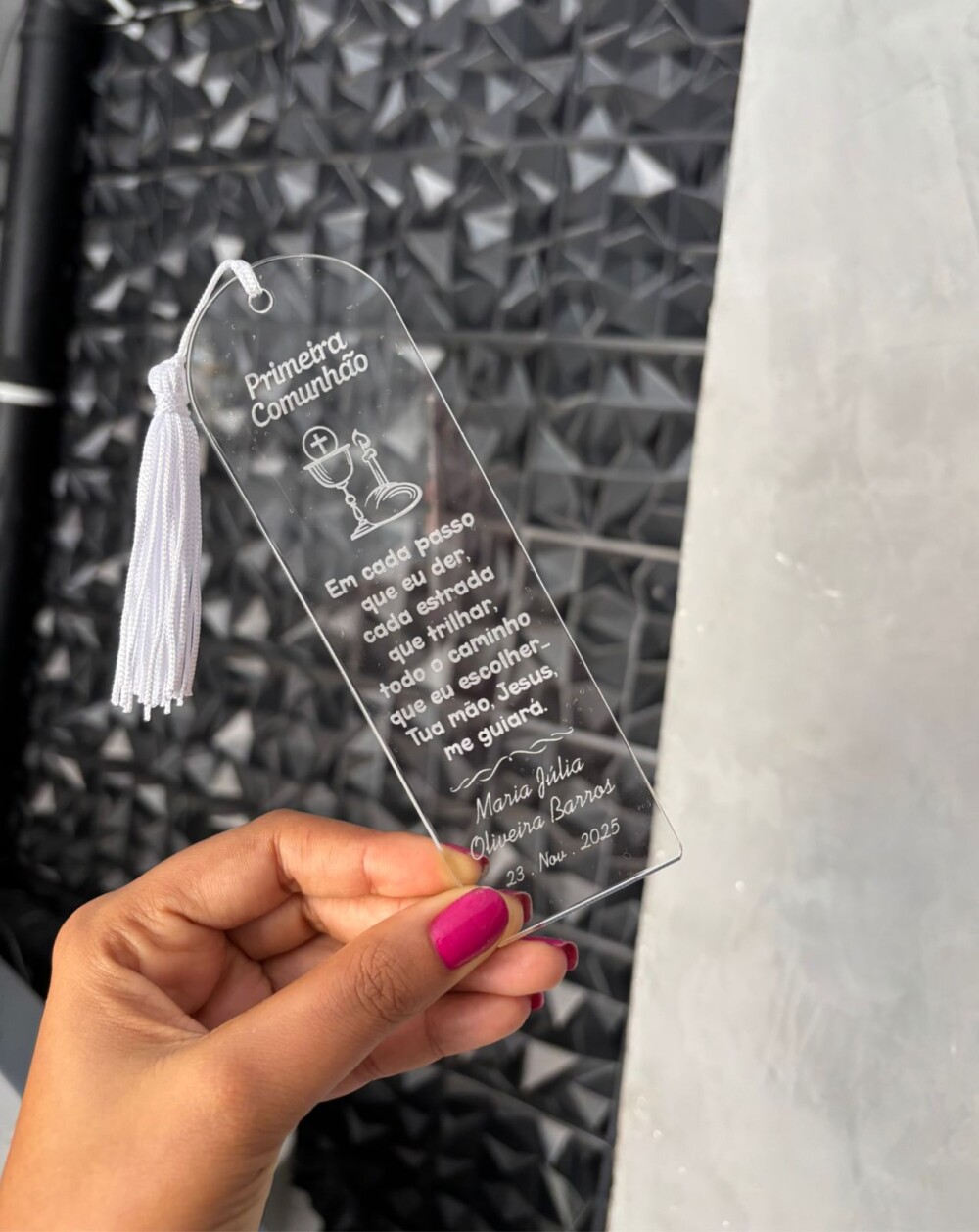 Marcador de Página em Acrílico Personalizado – Lembrancinha P