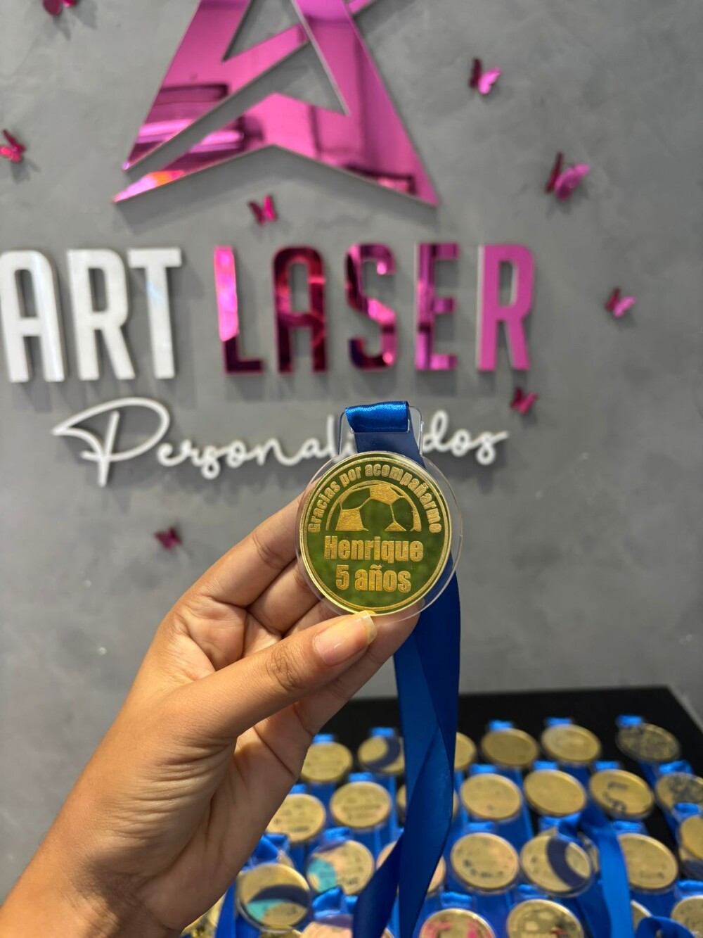 Medalhas Personalizadas Lembrança de Aniversario acrilico